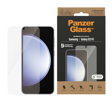 PanzerGlass UltraWide Fit Screen Protector for Samsung Galaxy S23 FE